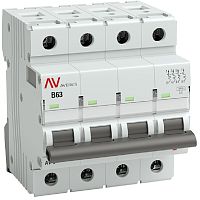 Выключатель автоматический EKF Averes AV-6 4п 63А B 6кА картинка